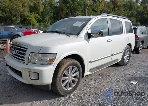 2008 Infiniti Qx56 z USA, uszkodzony, nr VIN 5N3AA08C18N900407